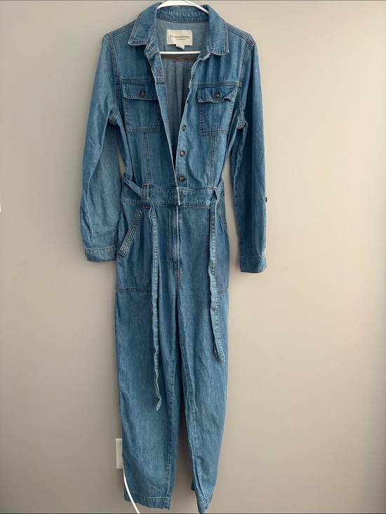 Anthropologie Pants - Anthropologie Light Blue Denim Jumpsuit
